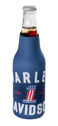 Harley-Davidson® #1 RWB Graphic Neoprene Zippered Bottle Wrap - Navy Blue