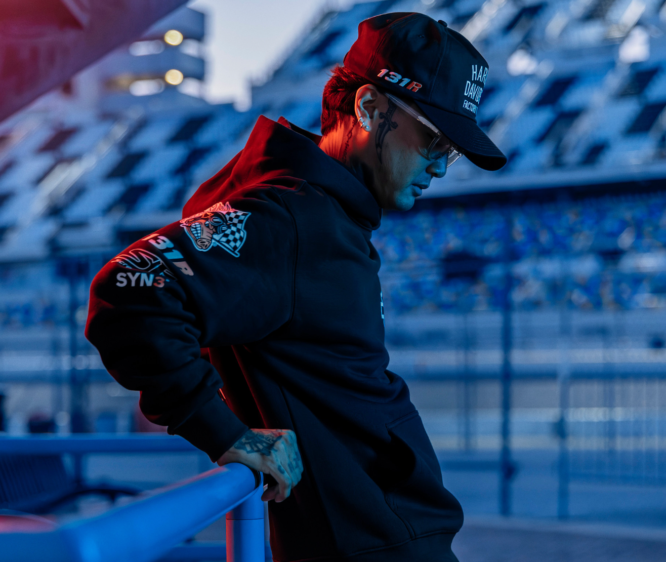 Factory Racing Twill Baseball Cap - Harley Black
