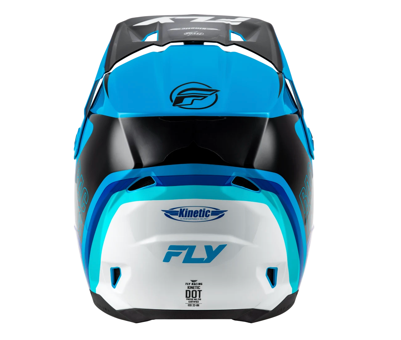Fly Kinetic Rally Helmet - Blue / Black / White