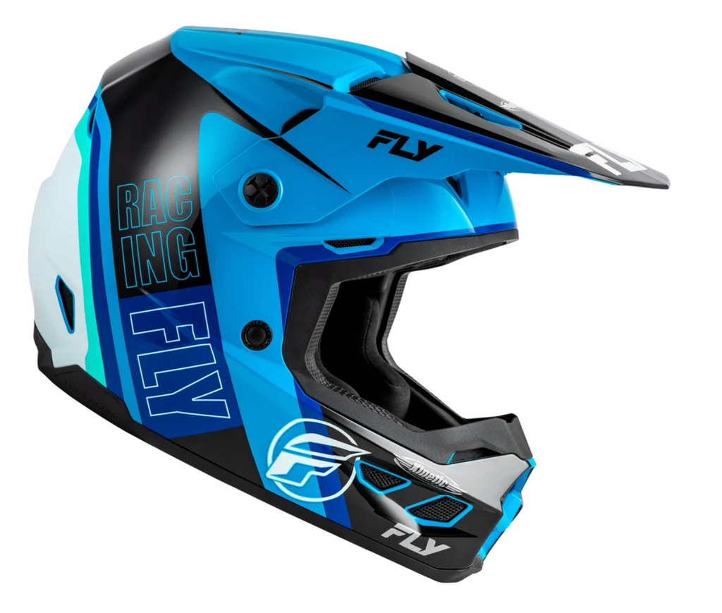 Fly Kinetic Rally Helmet - Blue / Black / White
