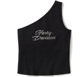 Women's Essential Bling One Shoulder Top