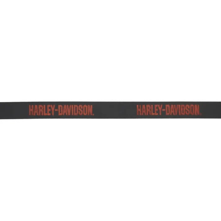 Harley-Davidson® Men's Embossed H-D Scripted Genuine Leather Belt - Black