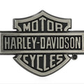 Harley-Davidson® Classic Bar & Shield Logo Nickel Finish Belt Buckle - Silver Metal