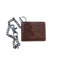 Croco B&S Billfold with Chain