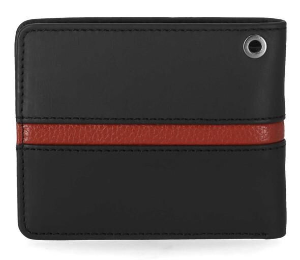 Harley-Davidson Men's H-D Center Block Passcase Bi-Fold Leather Wallet, Black