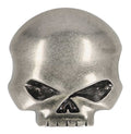 Men's Willie G Skull Logo Belt Buckle, Antique Nickel Finish