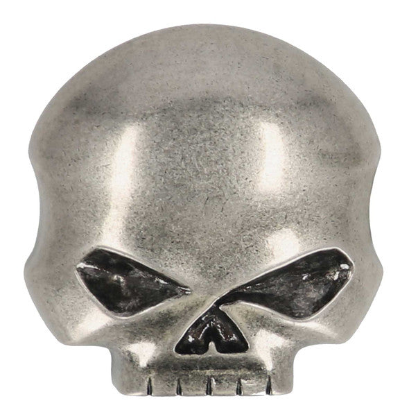 Men's Willie G Skull Logo Belt Buckle, Antique Nickel Finish