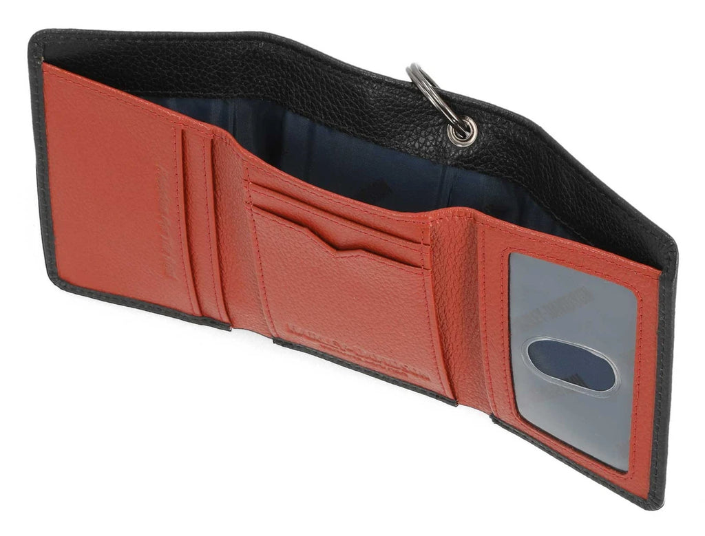Harley-Davidson Men's Bar & Shield Core Pebble Chain Tri-Fold Wallet