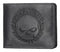 Harley-Davidson® Men's Willie G Skull Logo Billfold Leather Wallet, Black