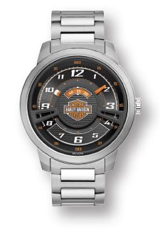 Harley-Davidson® Men's Bulova Bar & Shield Face  - 76A162
