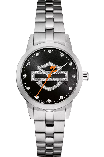 Harley-Davidson® Women's Bulova Watch B&S Glitter 76L182