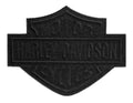 Harley-Davidson® Embroidered Black Bar & Shield Emblem - Large