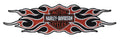 Harley-Davidson® Embroidered Flames Bar & Shield Emblem